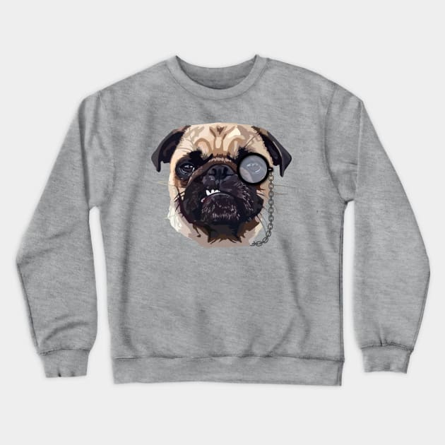 Pug Crewneck Sweatshirt by thedailysoe